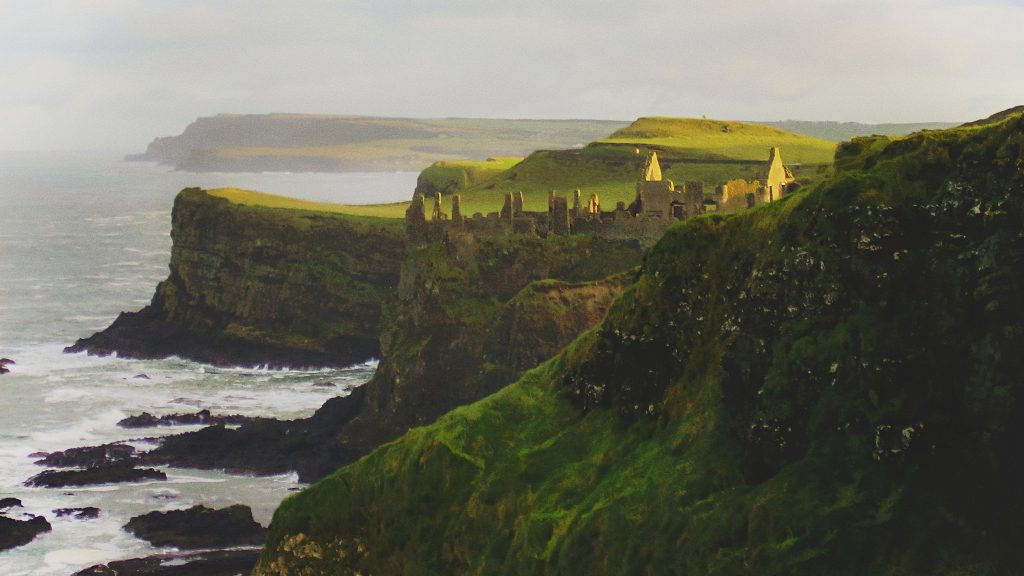 Dunluce Castle on the Antrim Coast, 1 of Ireland's 32 counties