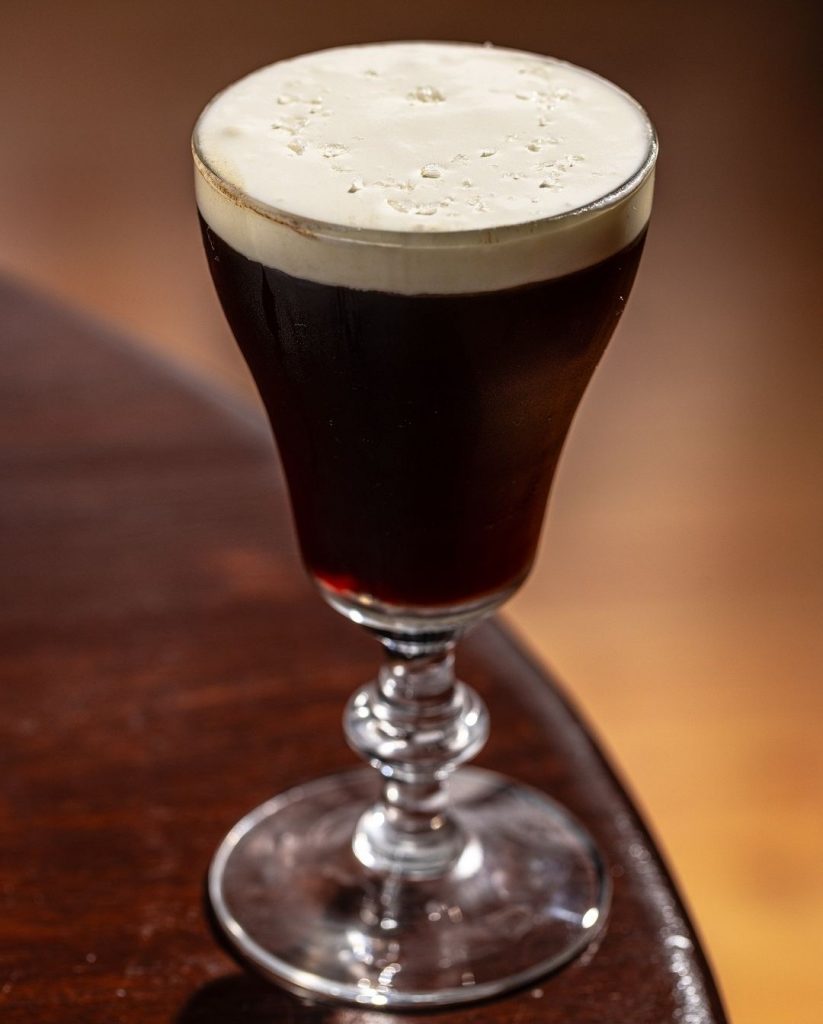 A glass of Irish Coffee