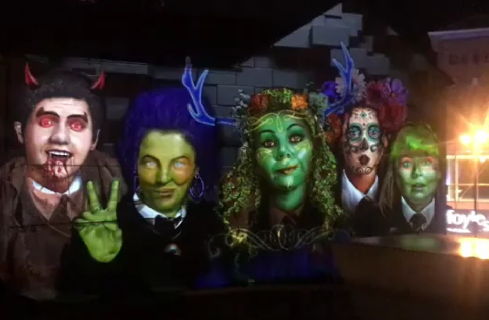 Derry Girls Mural at Halloween